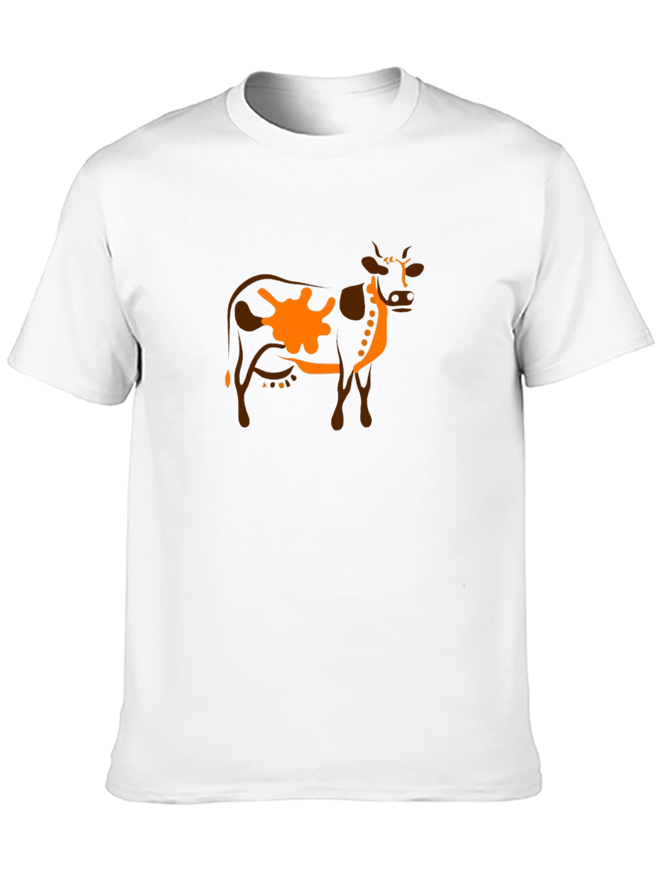 Cow Graphic Tee - Unique Animal Print