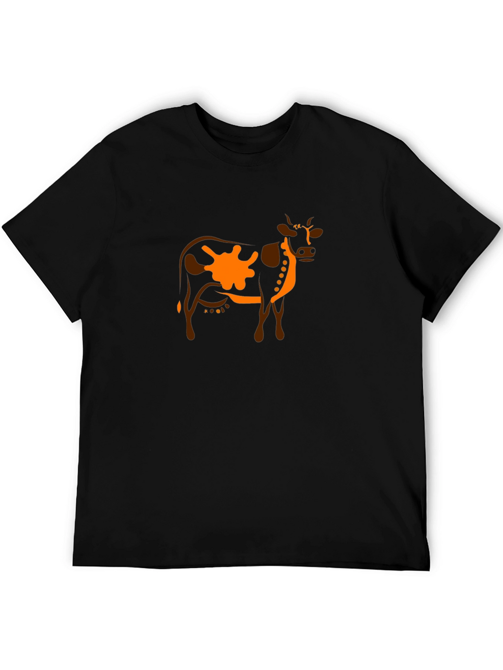 Cow Graphic Tee - Unique Animal Print