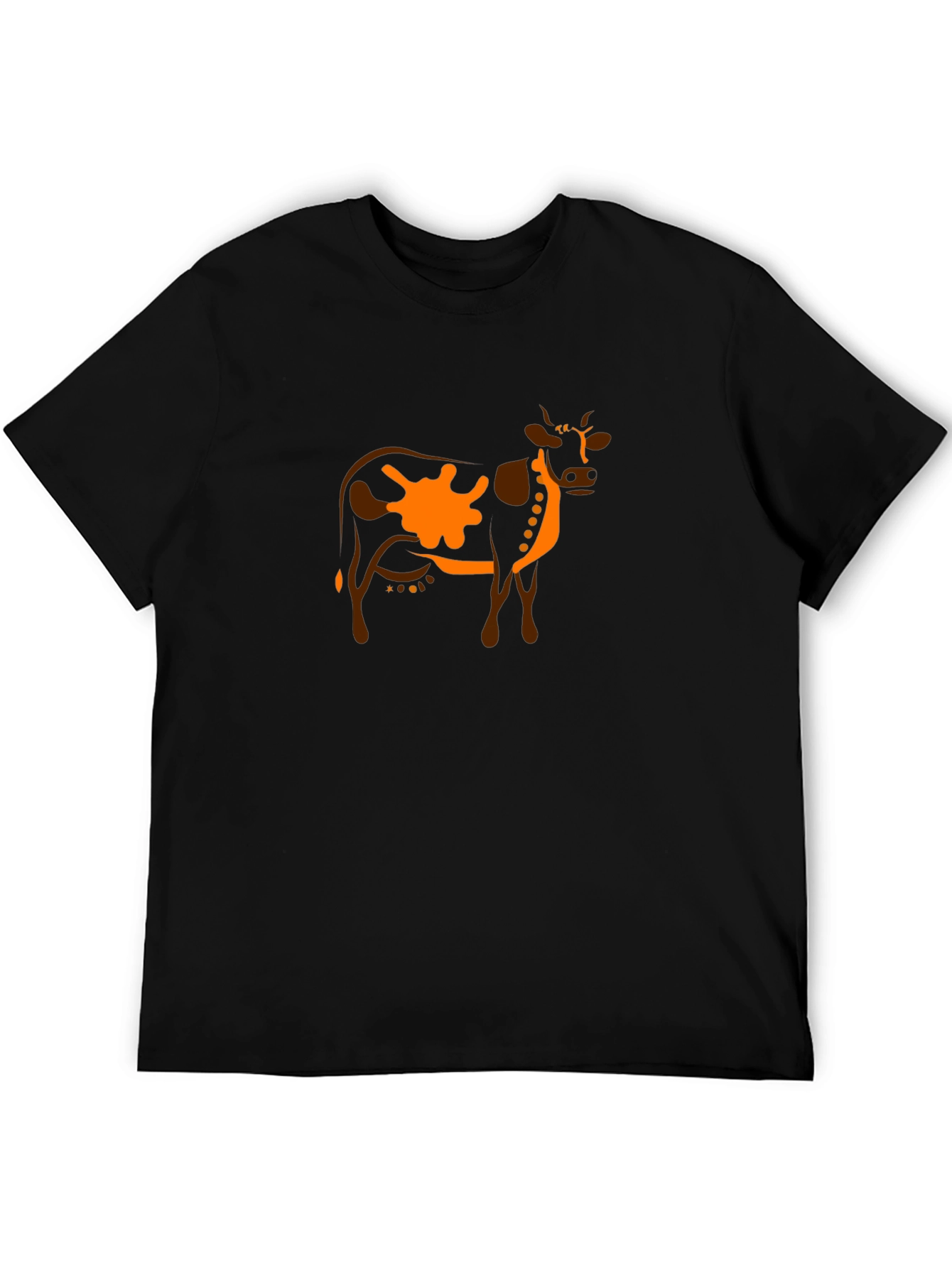 Cow Graphic Tee - Unique Animal Print