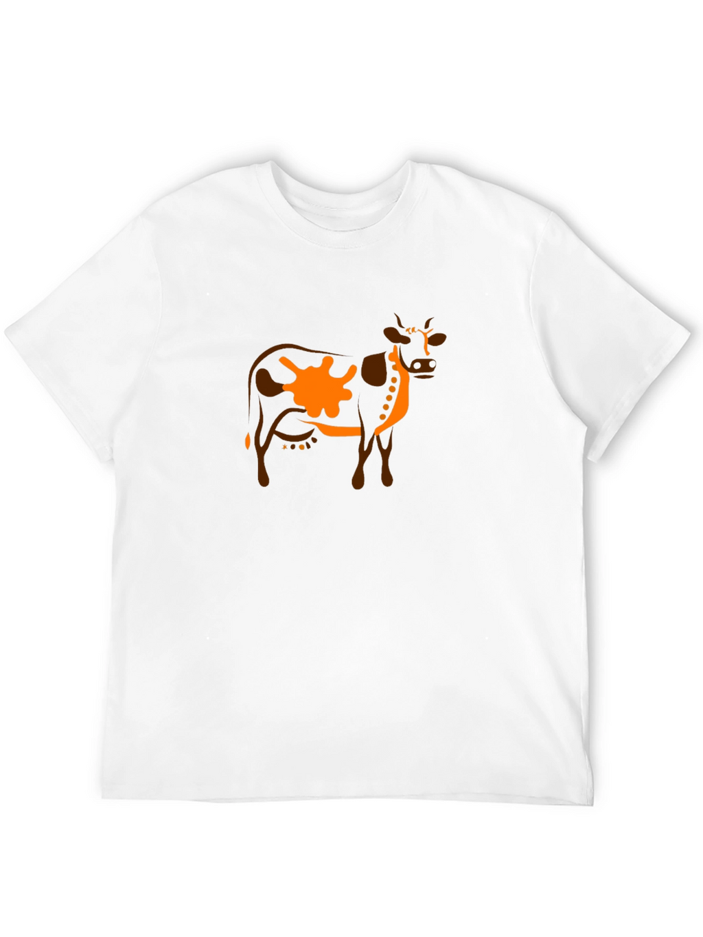 Cow Graphic Tee - Unique Animal Print