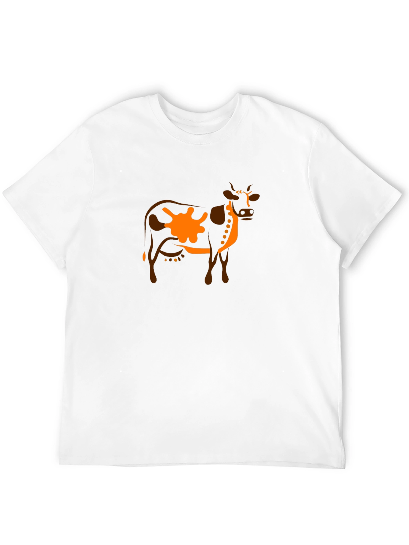 Cow Graphic Tee - Unique Animal Print