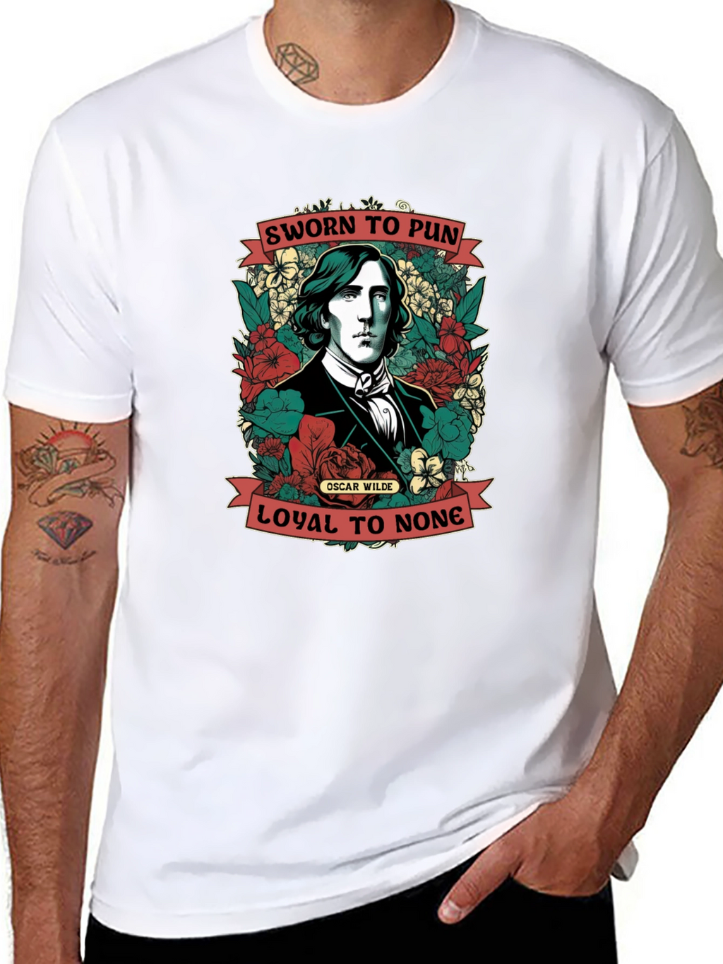 Sworn to Pun T-Shirt Oscar Wilde Design
