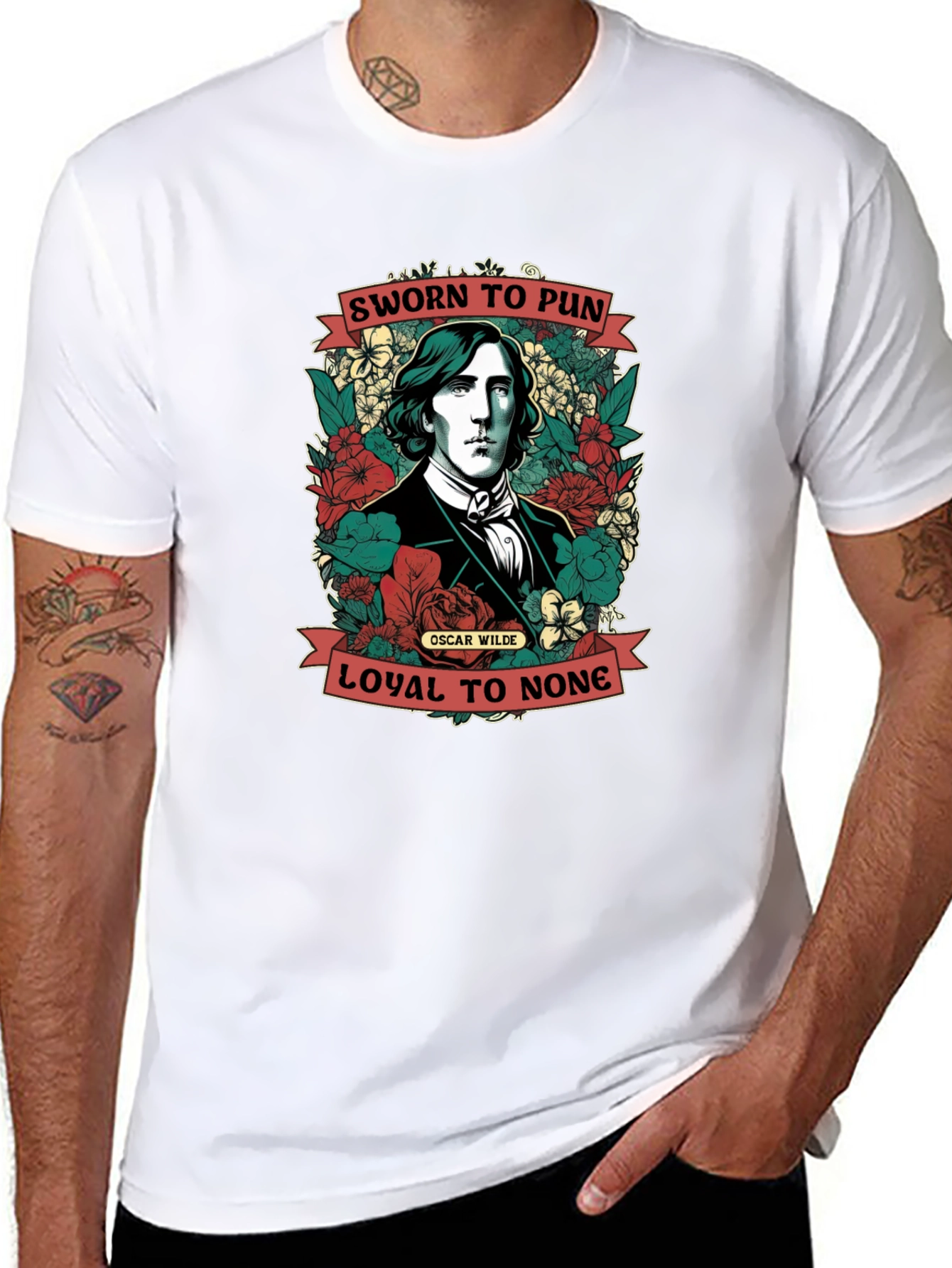 Sworn to Pun T-Shirt Oscar Wilde Design