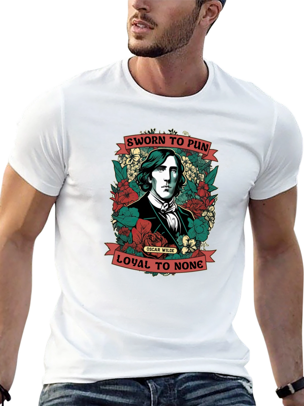 Sworn to Pun T-Shirt Oscar Wilde Design