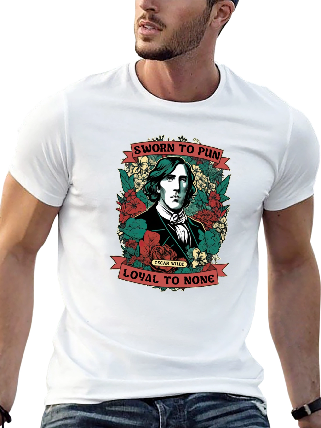 Sworn to Pun T-Shirt Oscar Wilde Design
