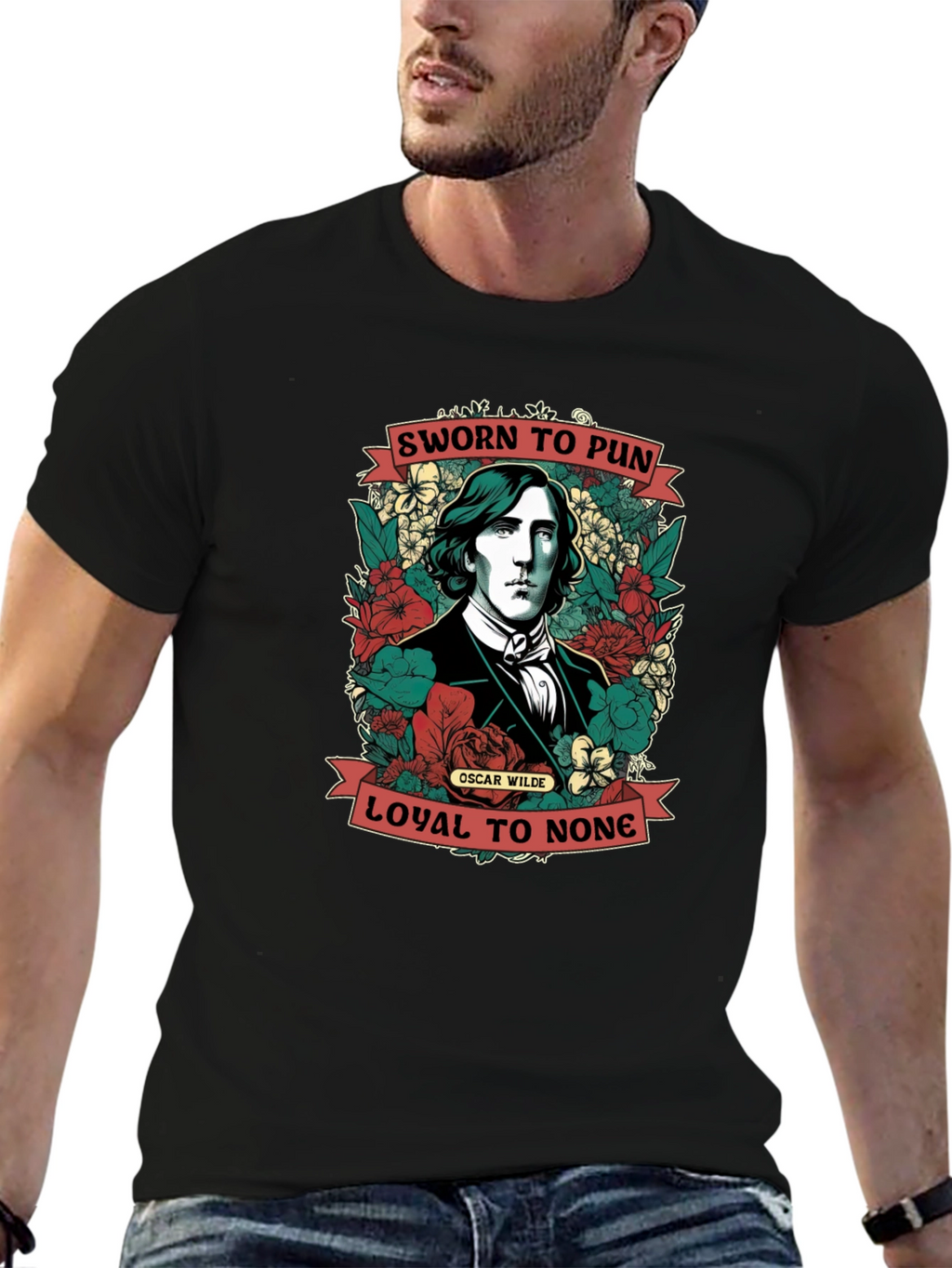 Sworn to Pun T-Shirt Oscar Wilde Design