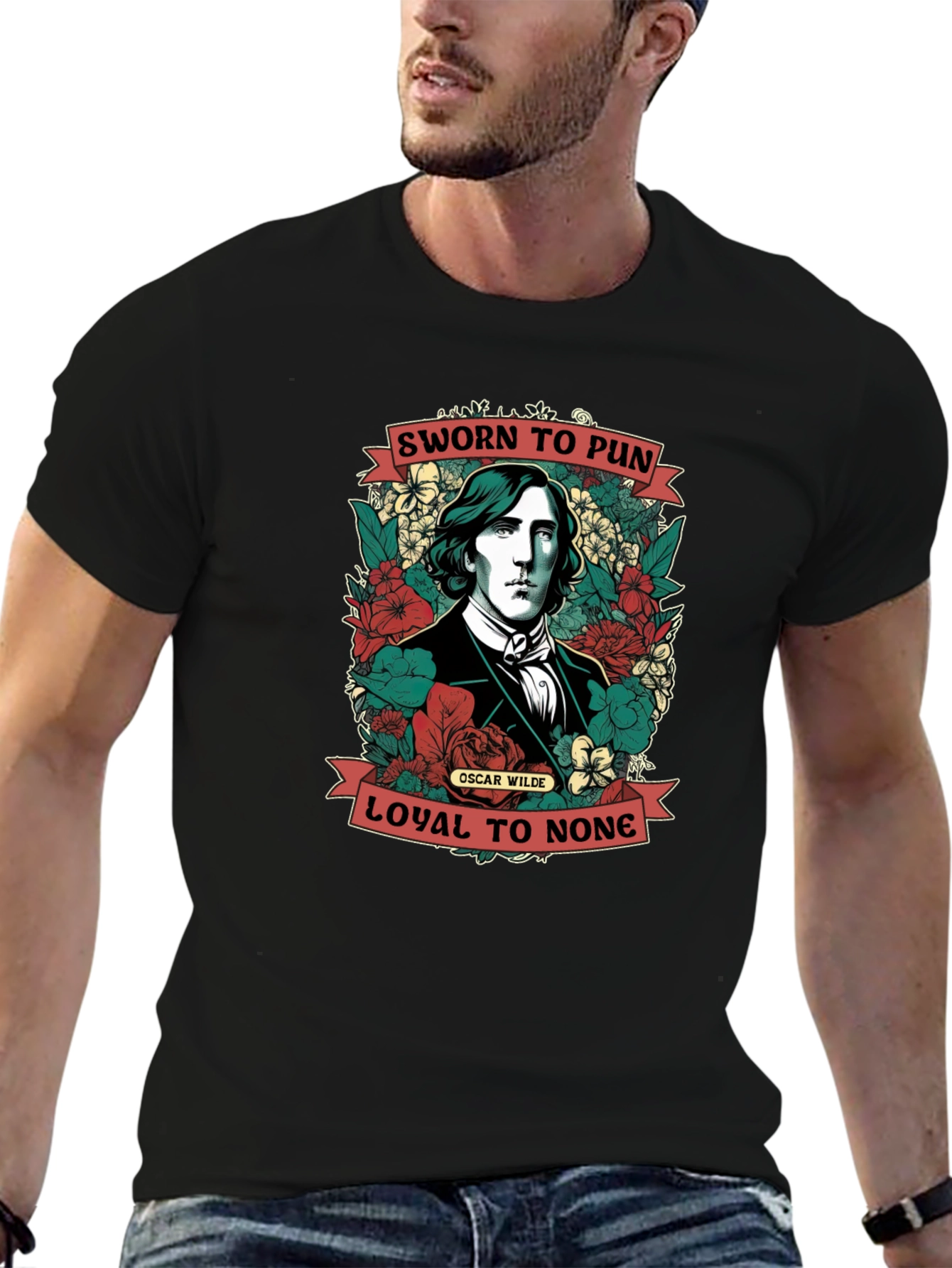 Sworn to Pun T-Shirt Oscar Wilde Design