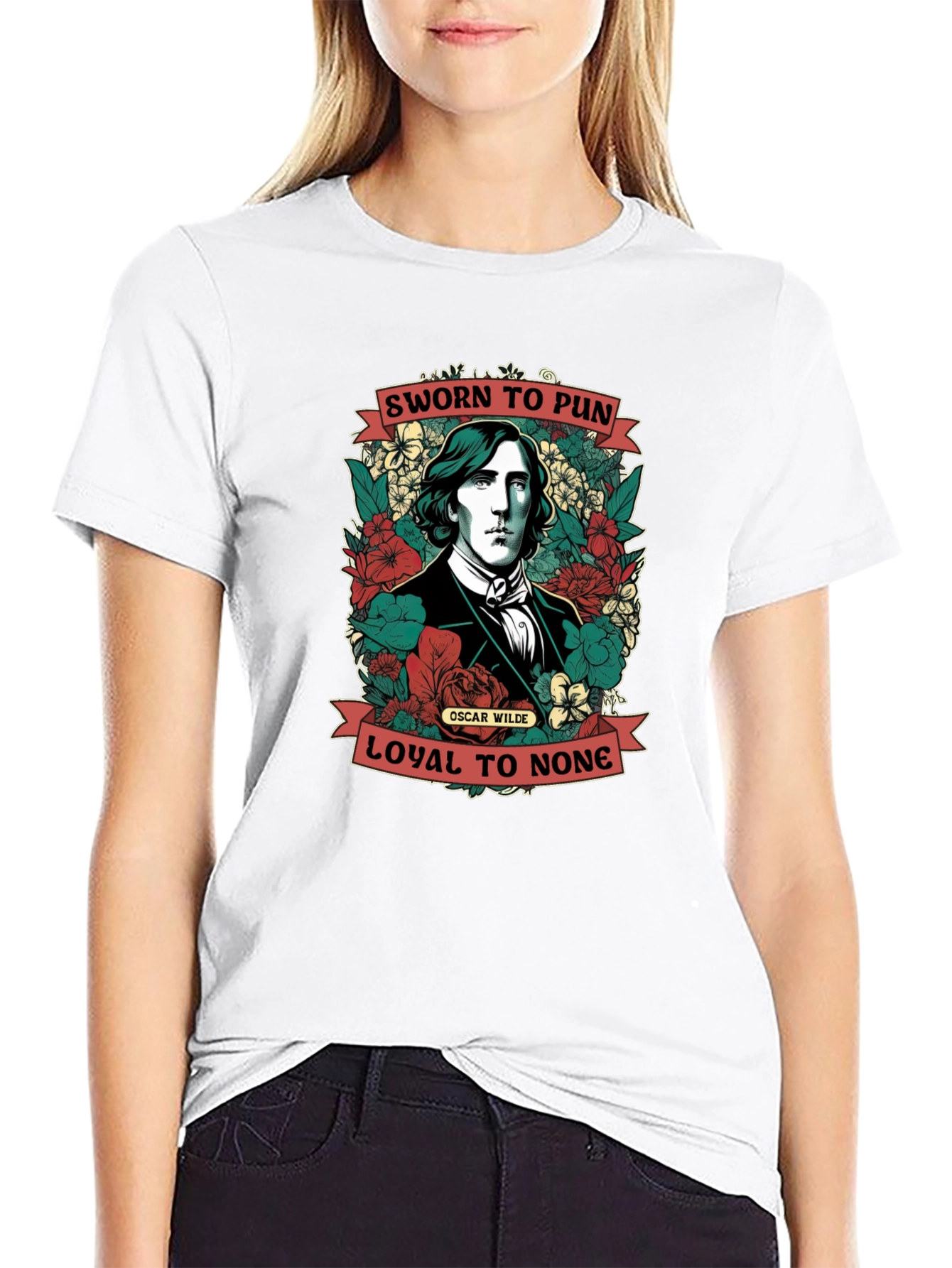 Sworn to Pun T-Shirt Oscar Wilde Design