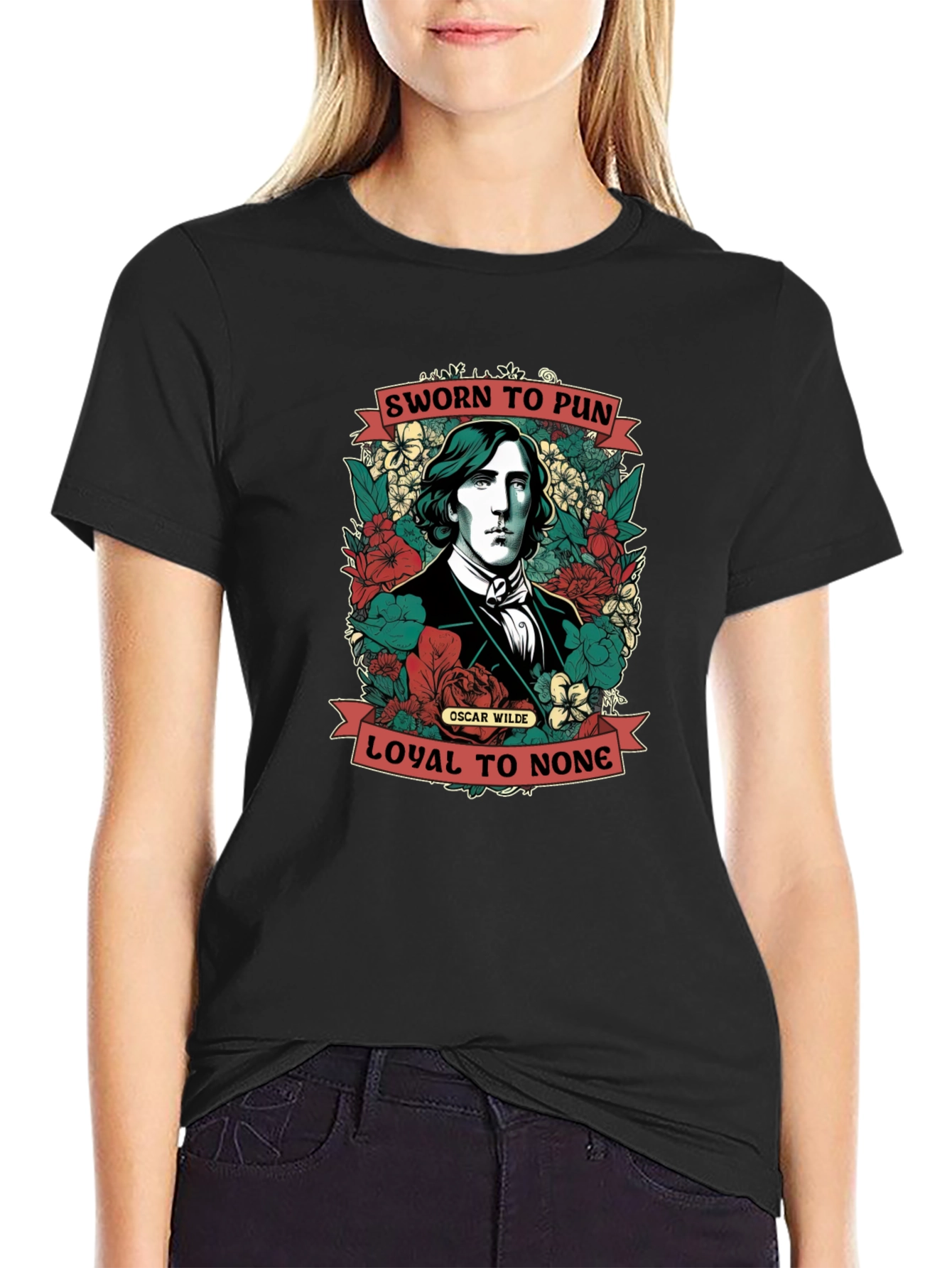 Sworn to Pun T-Shirt Oscar Wilde Design