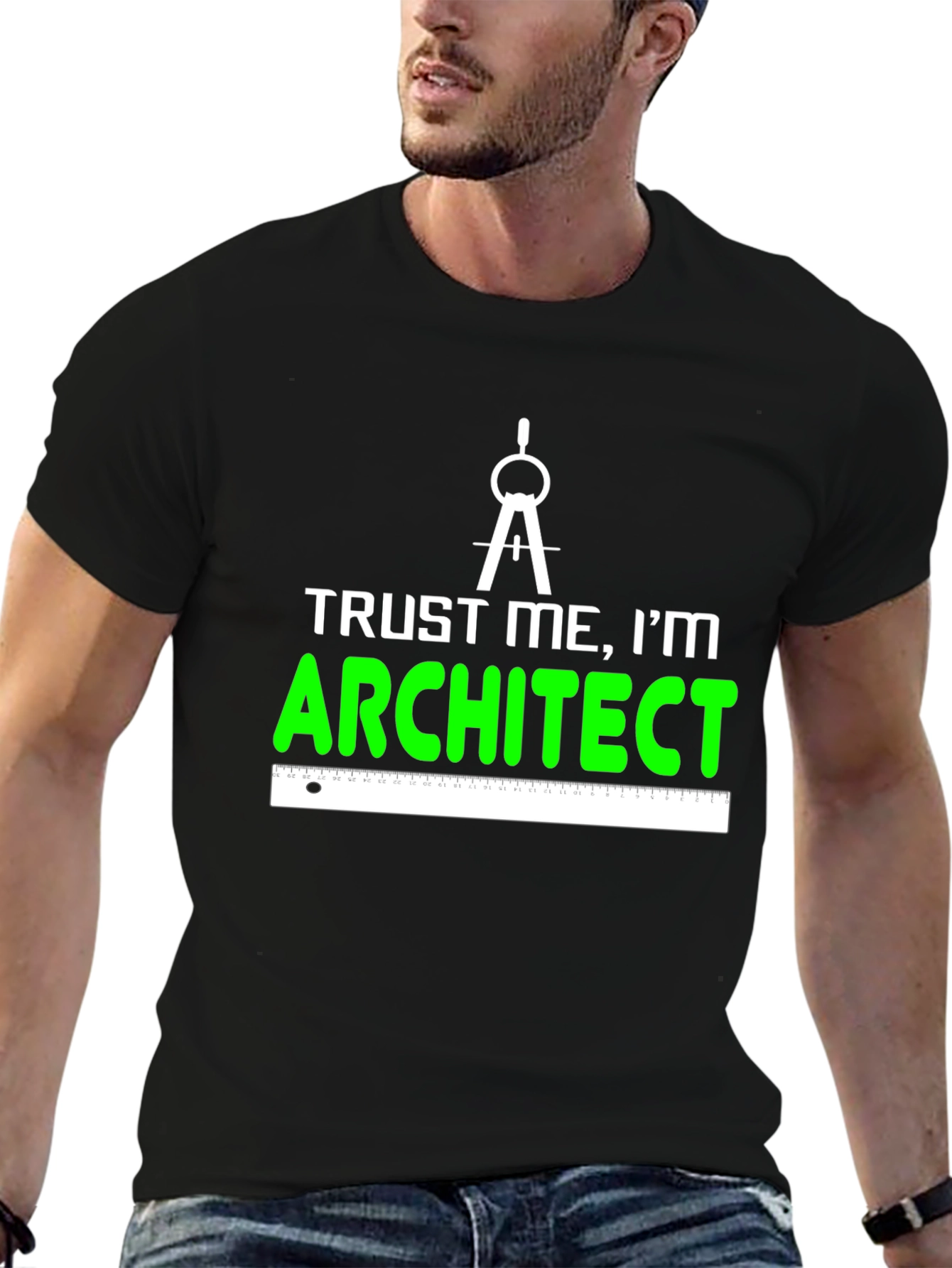 Trust Me Im An Architect Black Graphic Tee