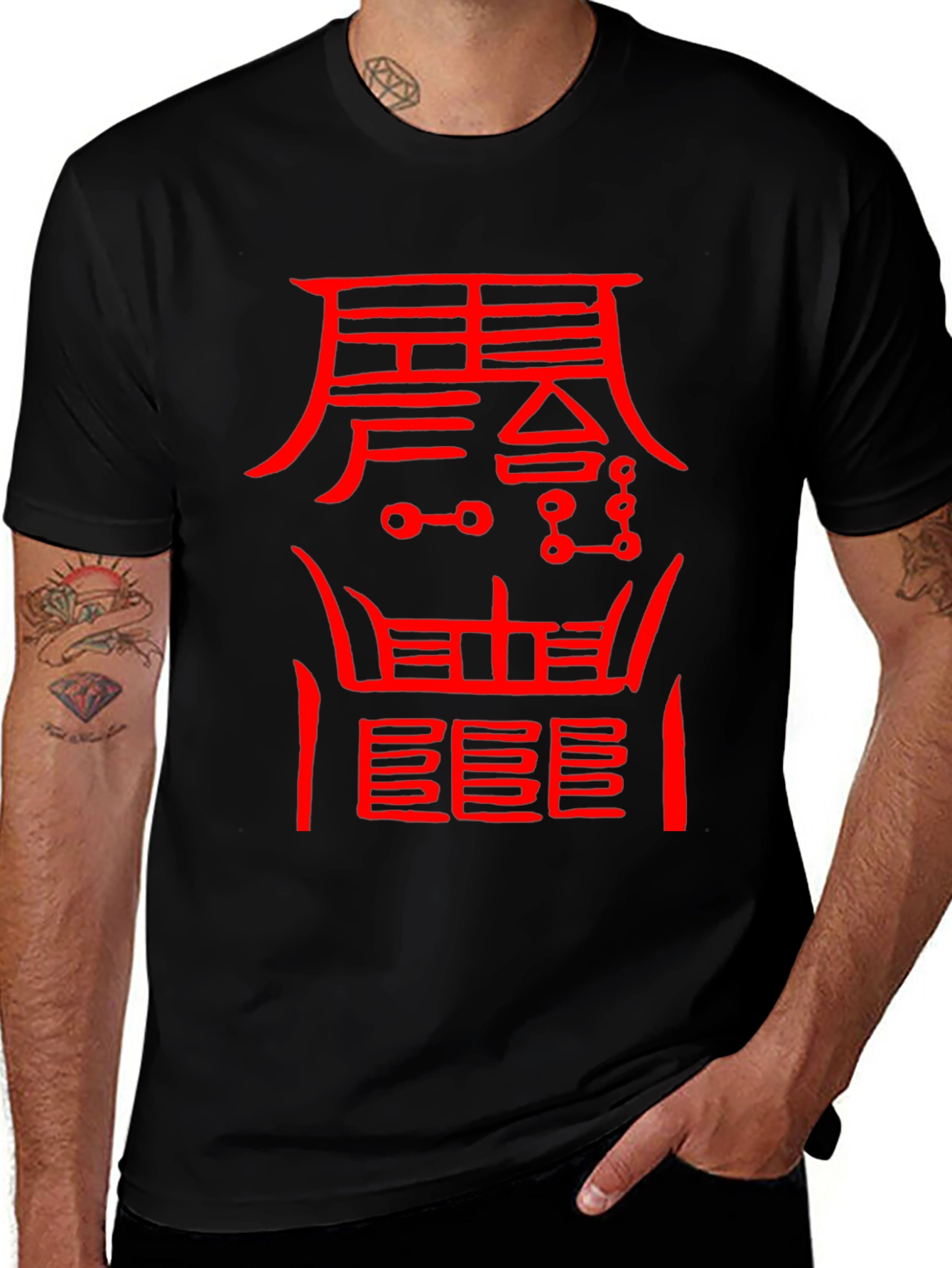 Mystic Red Symbol Black T-Shirt