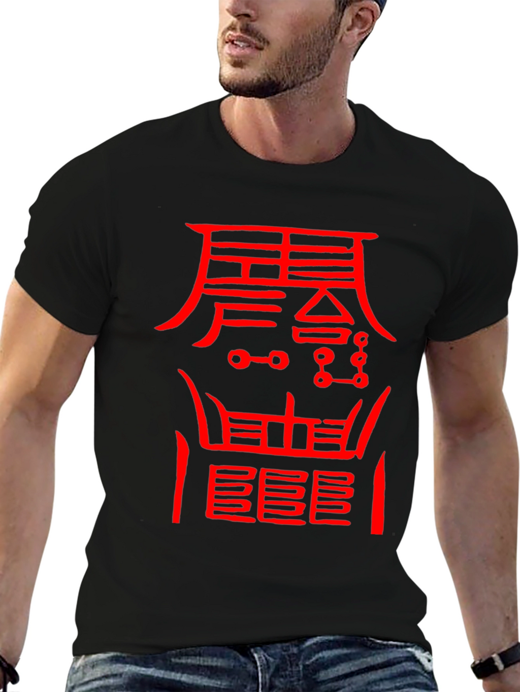 Mystic Red Symbol Black T-Shirt