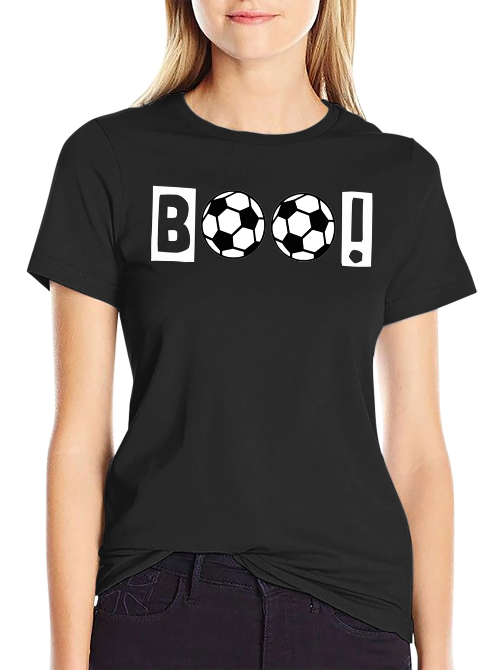 Boo! Soccer Themed Graphic T-Shirt