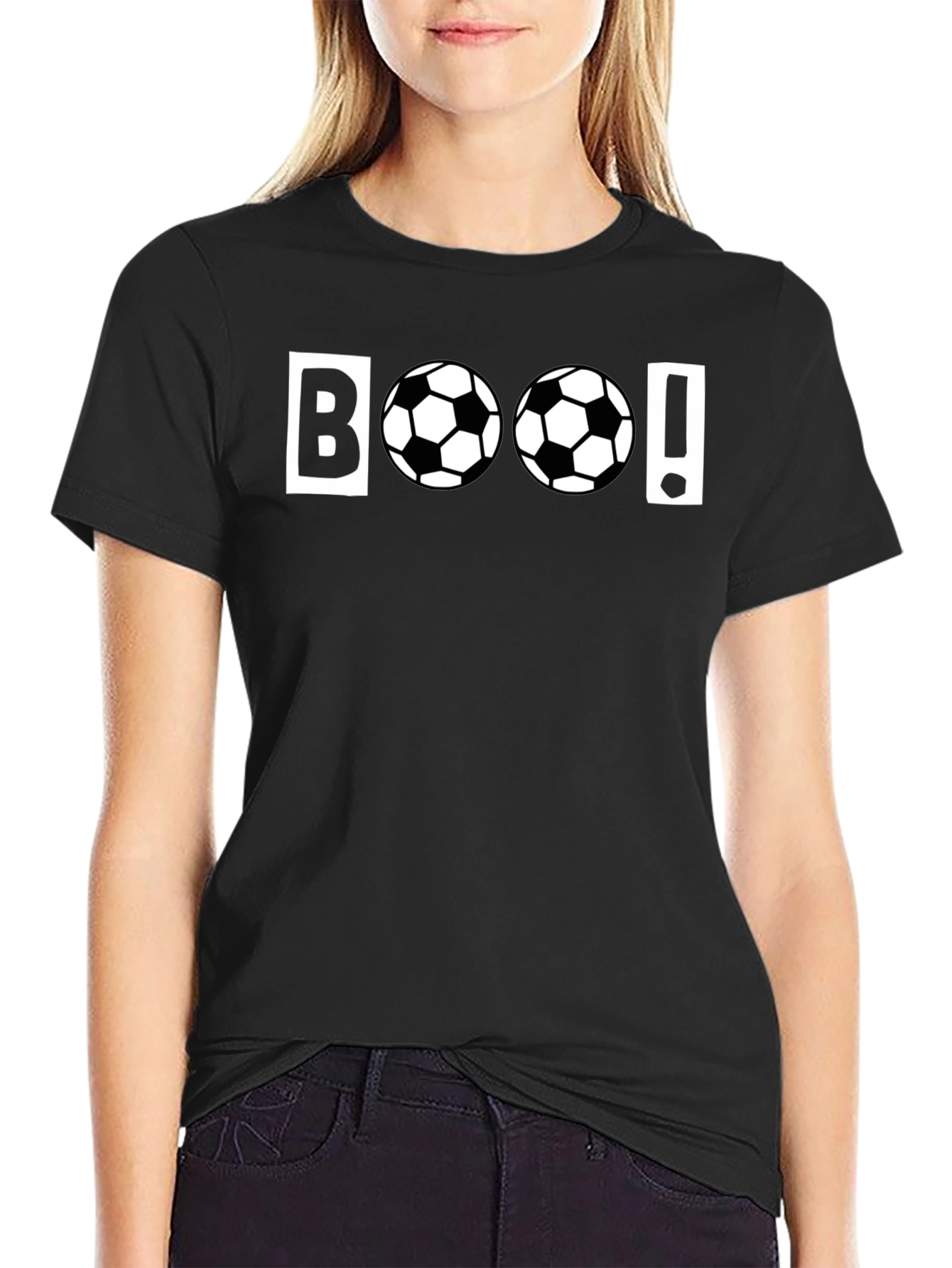 Boo! Soccer Themed Graphic T-Shirt
