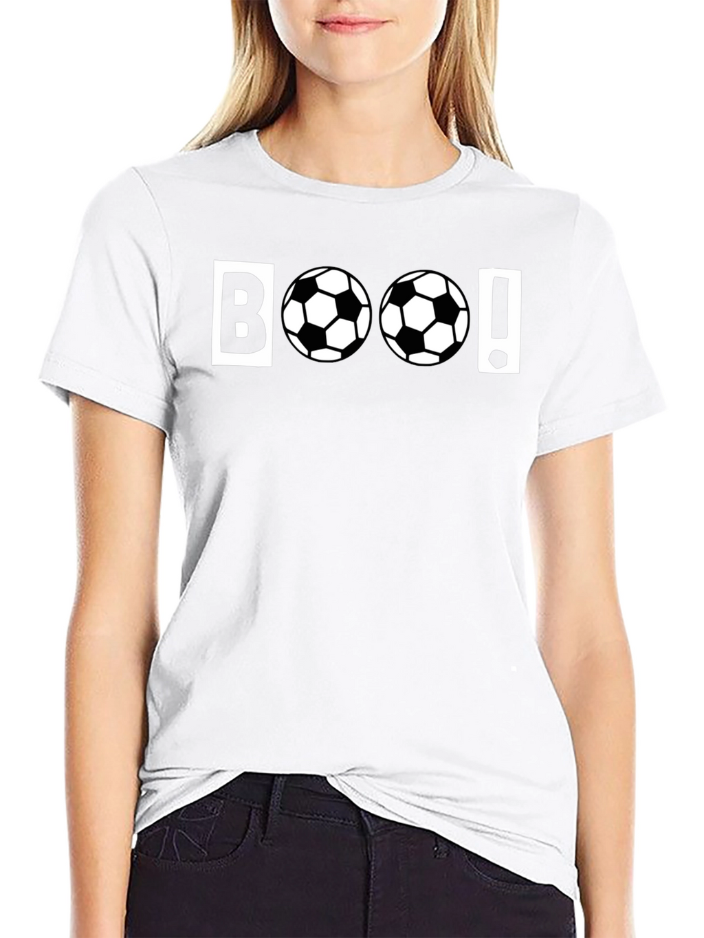 Boo! Soccer Themed Graphic T-Shirt