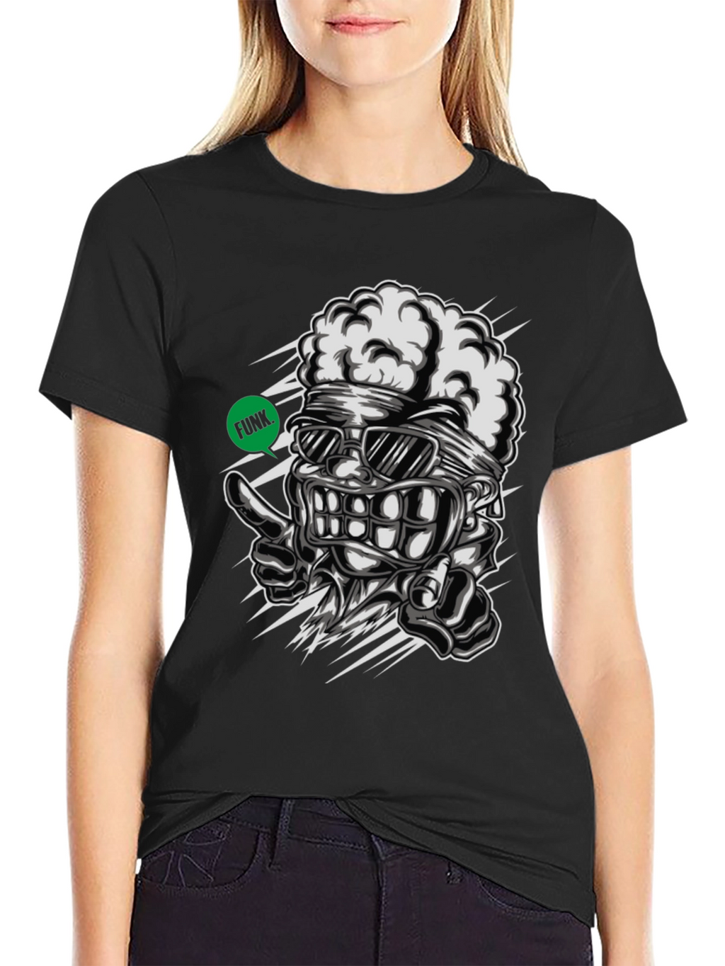 Funky Brain Graphic Tee - Unique Streetwear