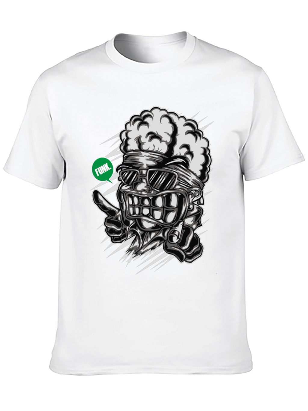 Funky Brain Graphic Tee - Unique Streetwear