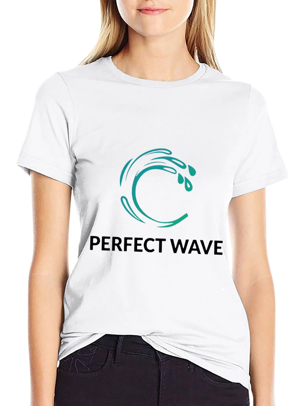 Perfect Wave Black Graphic Tee