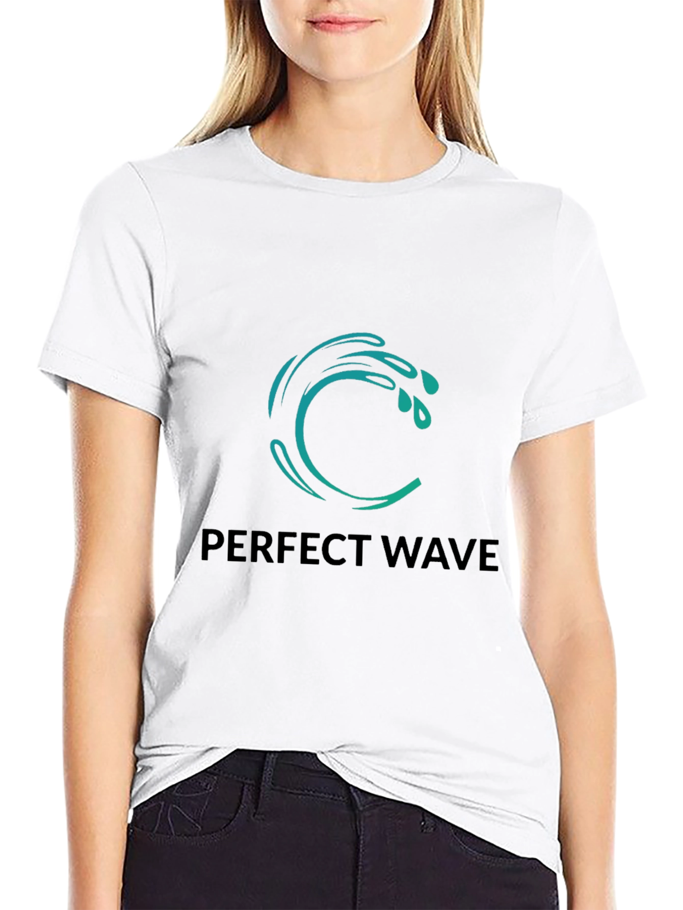 Perfect Wave Black Graphic Tee
