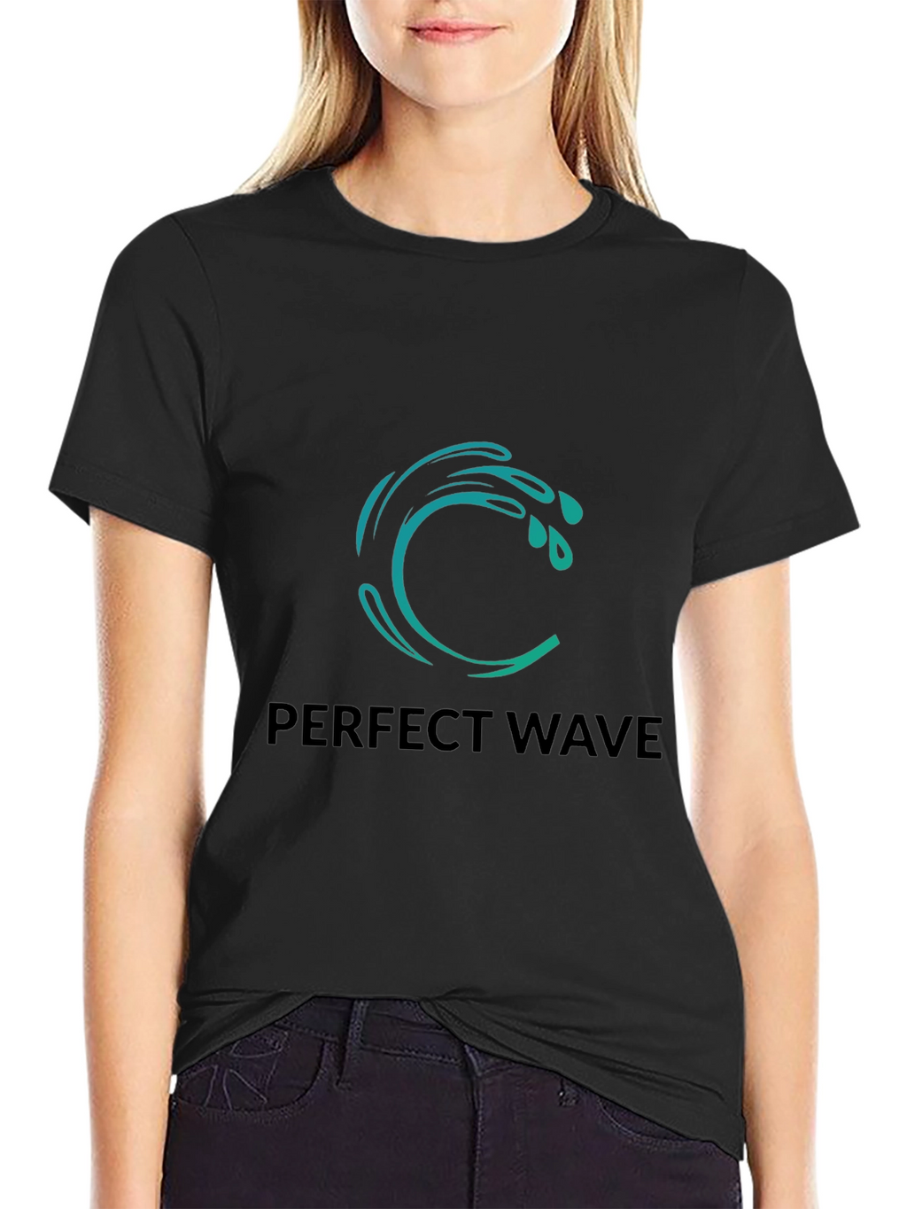 Perfect Wave Black Graphic Tee