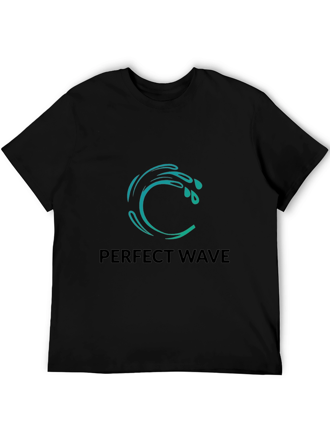 Perfect Wave Black Graphic Tee