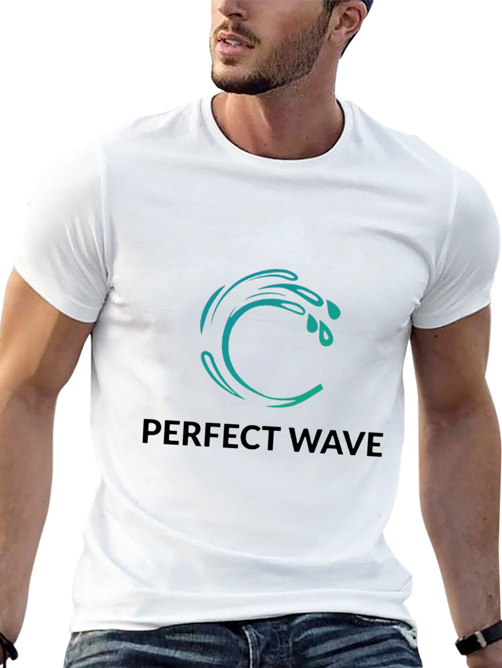 Perfect Wave Black Graphic Tee