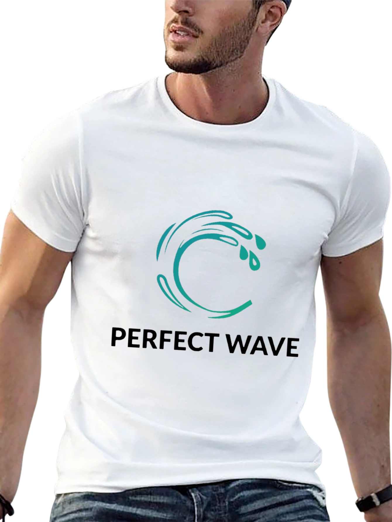Perfect Wave Black Graphic Tee