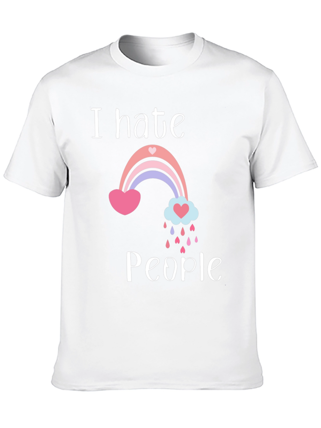 I Hate People Rainbow T-Shirt