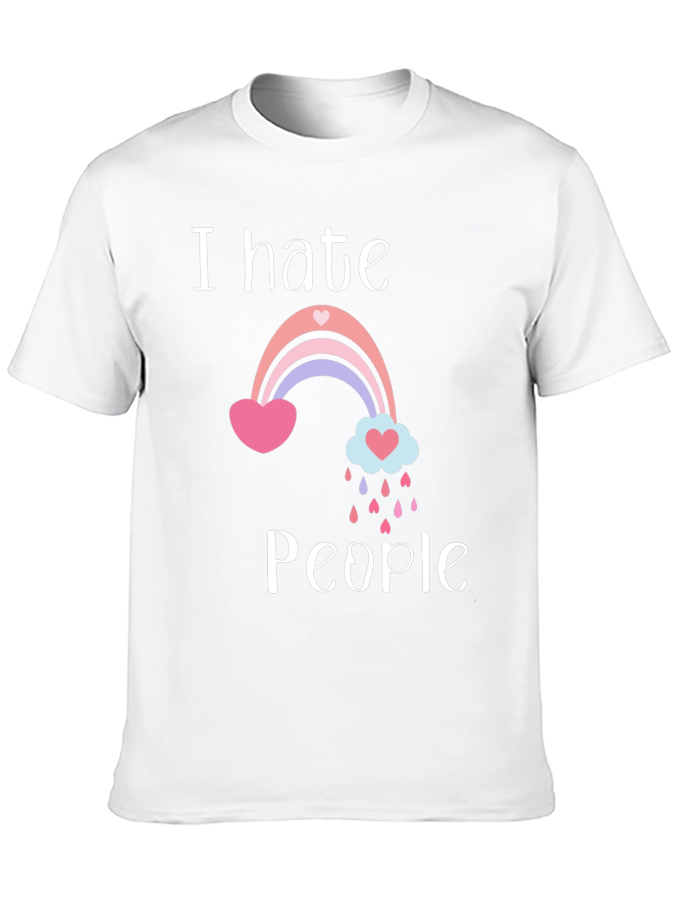 I Hate People Rainbow T-Shirt