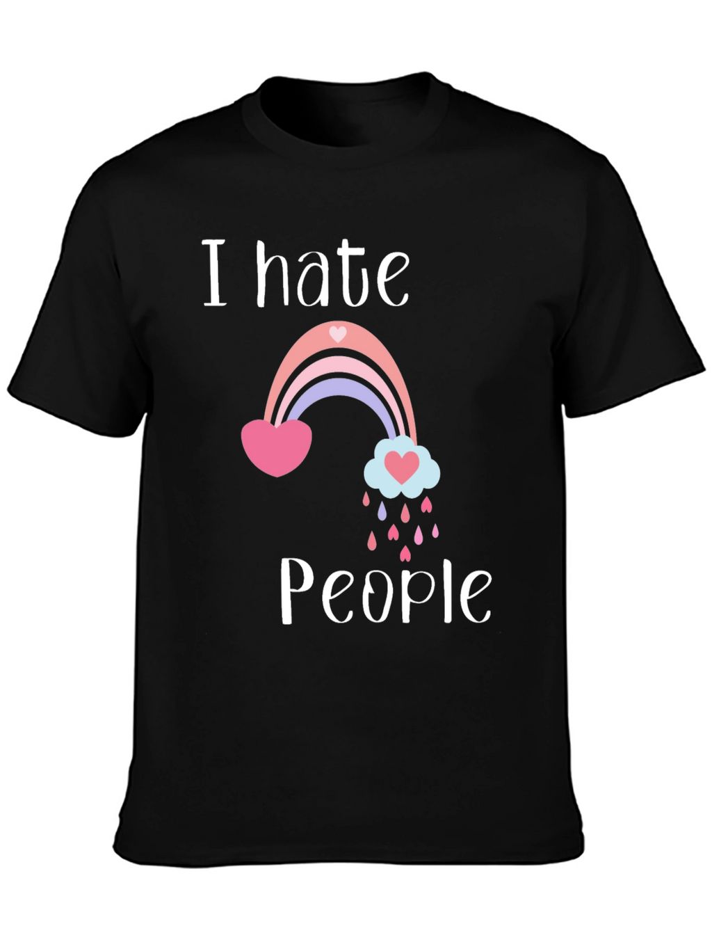 I Hate People Rainbow T-Shirt