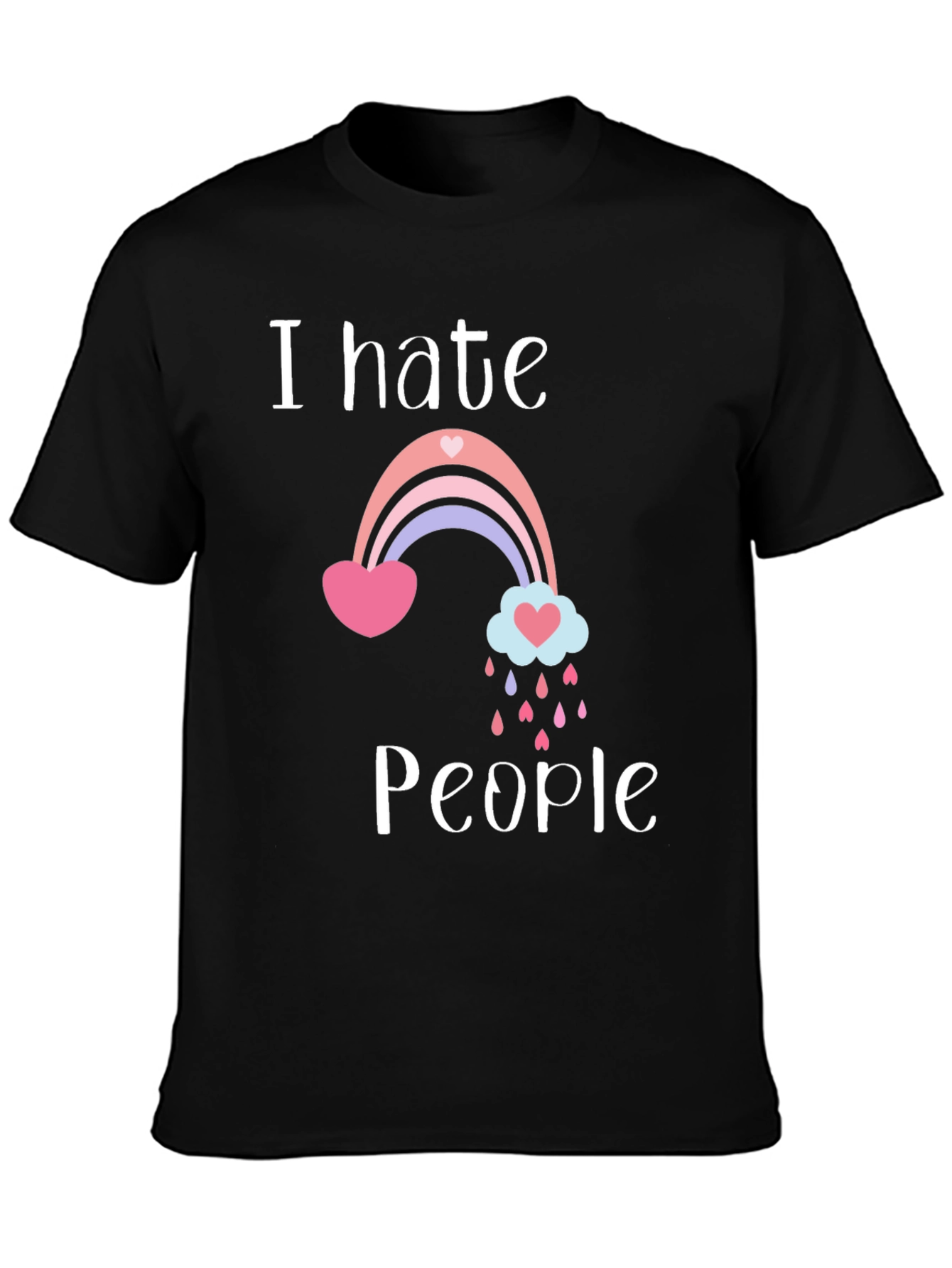 I Hate People Rainbow T-Shirt