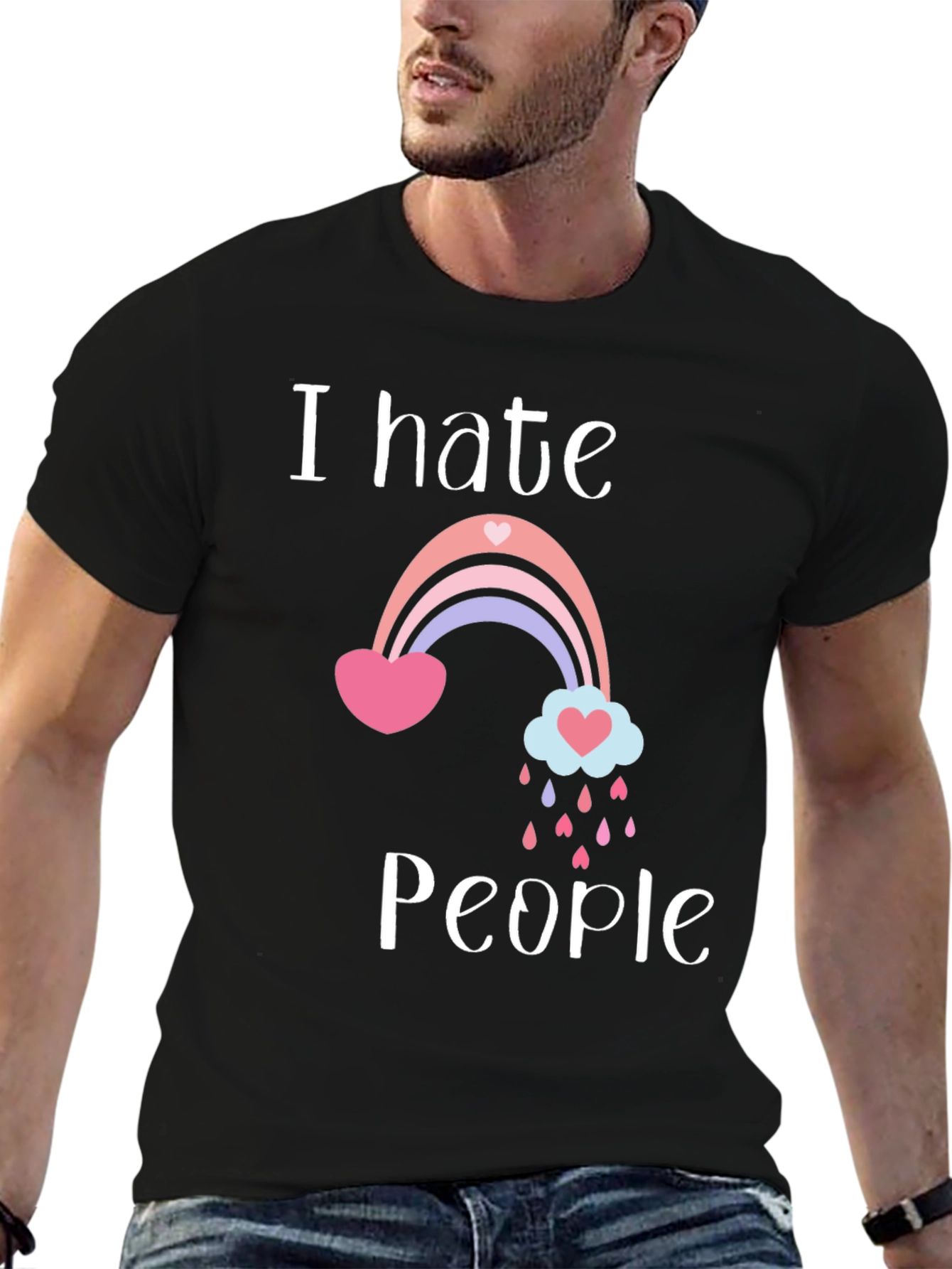I Hate People Rainbow T-Shirt