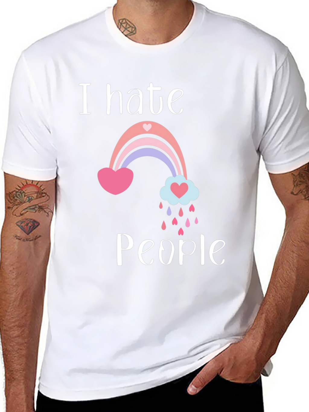 I Hate People Rainbow T-Shirt
