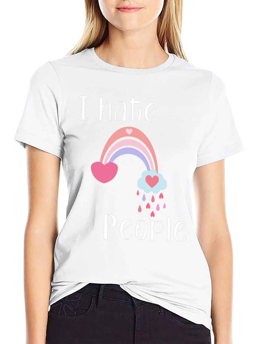 I Hate People Rainbow T-Shirt