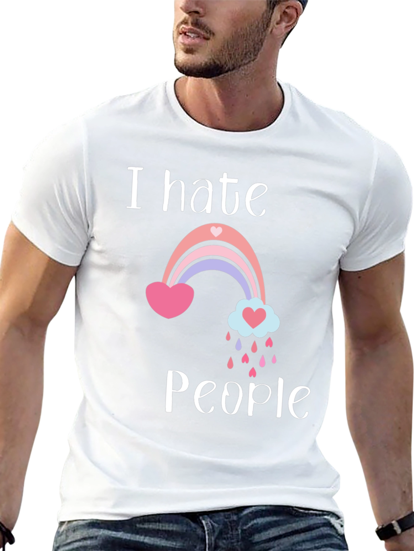 I Hate People Rainbow T-Shirt