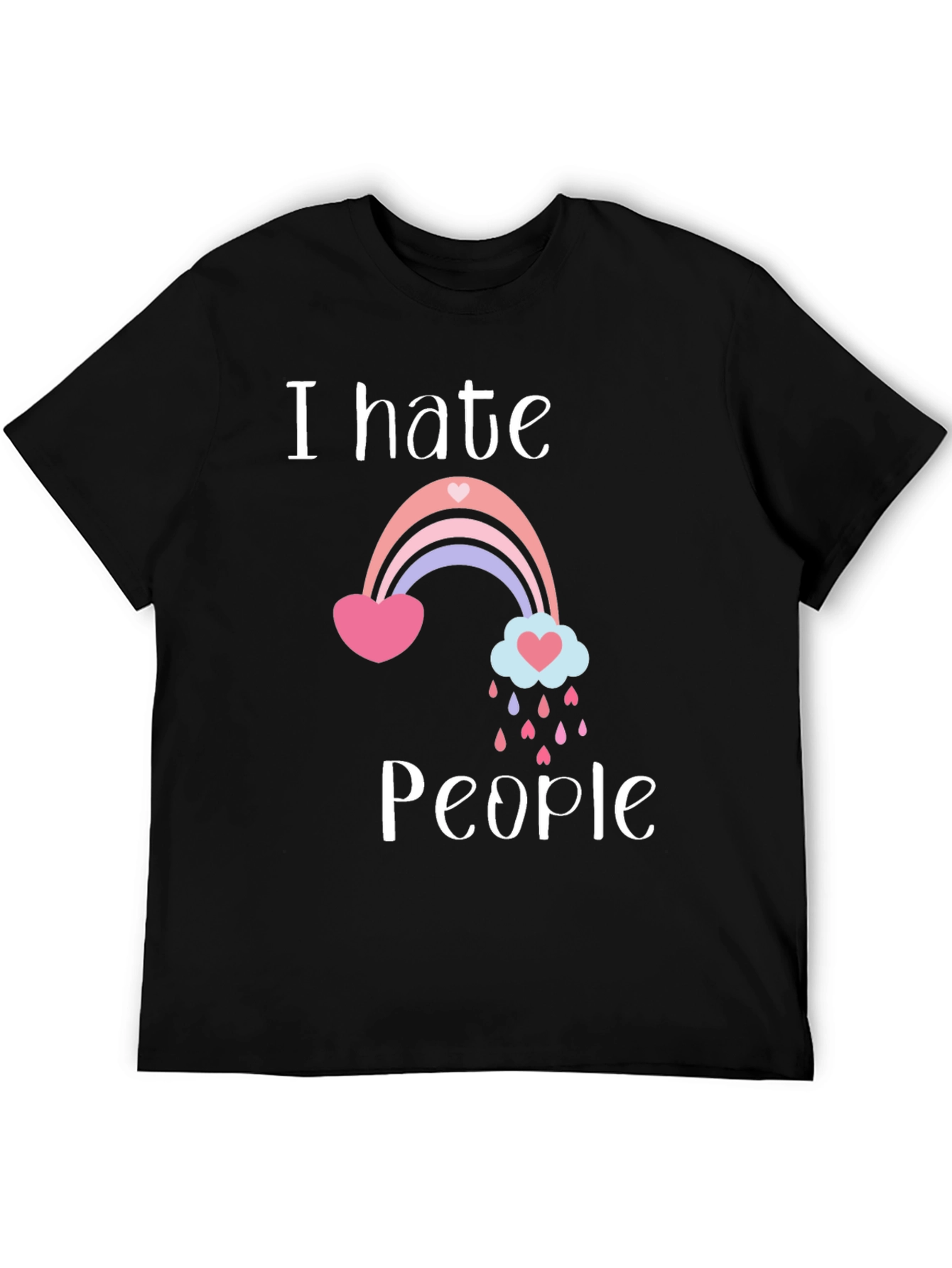 I Hate People Rainbow T-Shirt