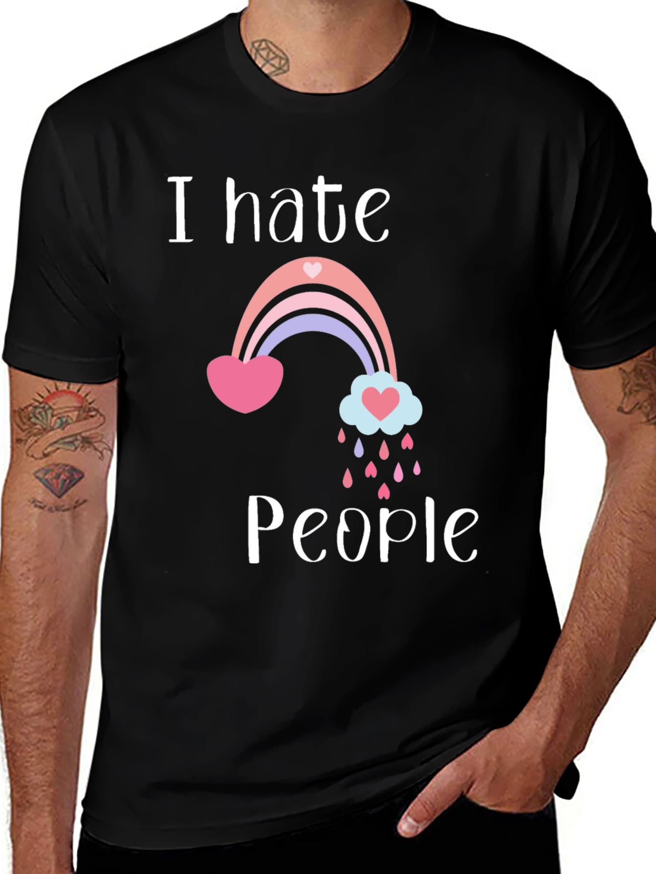 I Hate People Rainbow T-Shirt