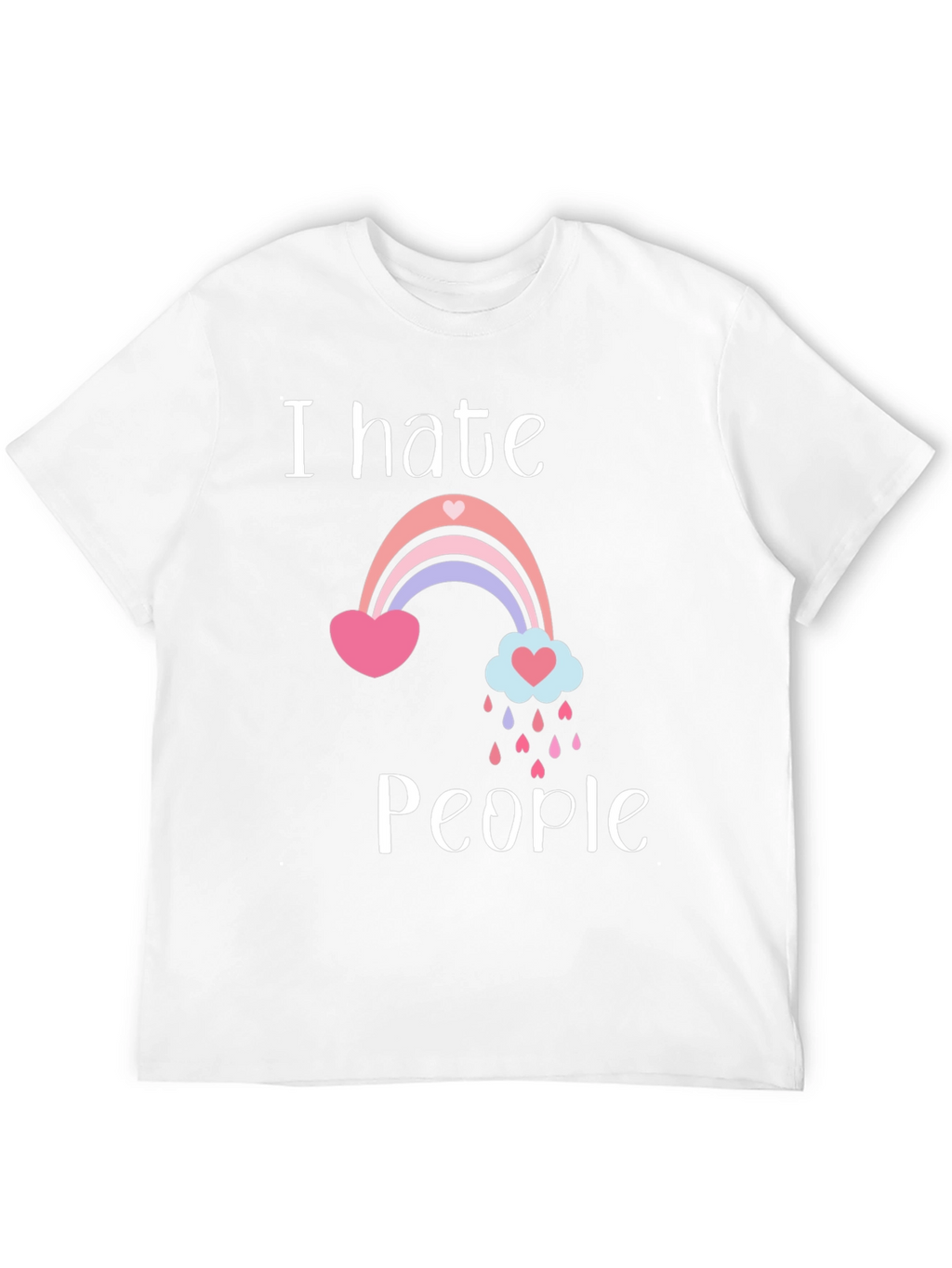 I Hate People Rainbow T-Shirt