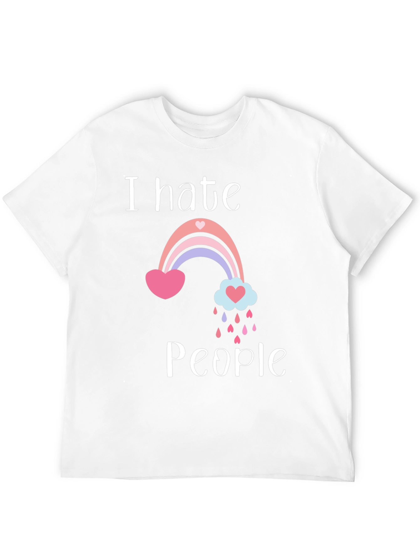 I Hate People Rainbow T-Shirt