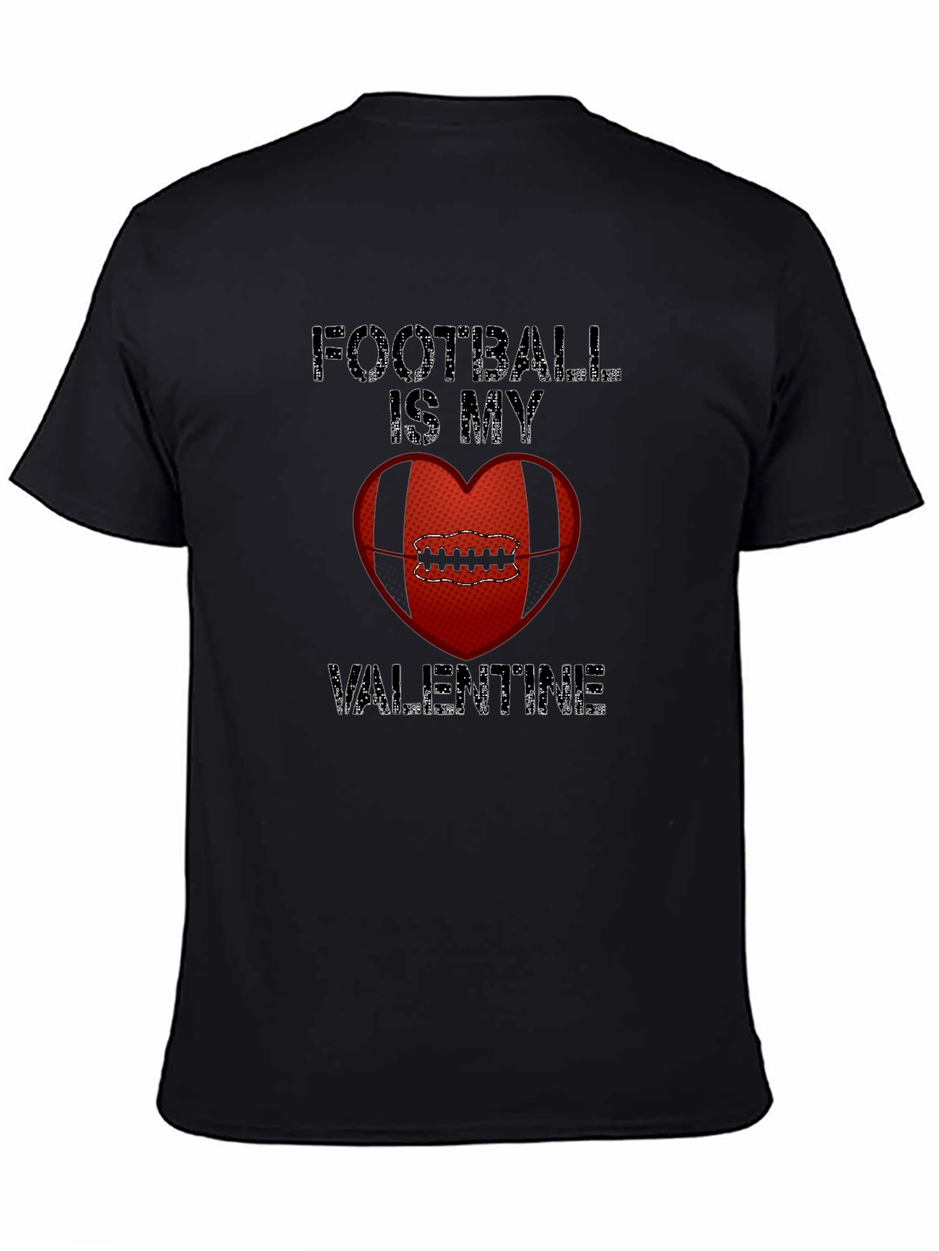 Football Is My Valentine Graphic Tee