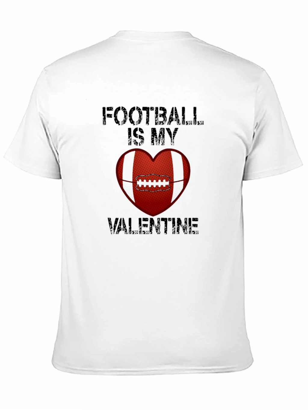 Football Is My Valentine Graphic Tee