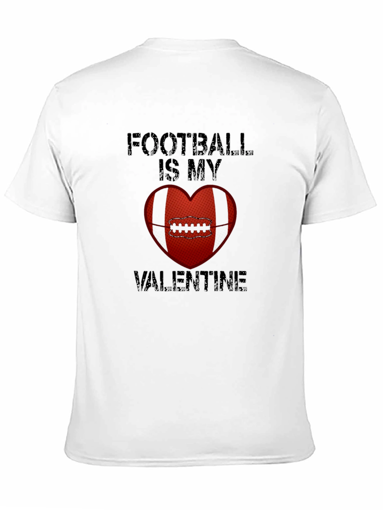 Football Is My Valentine Graphic Tee