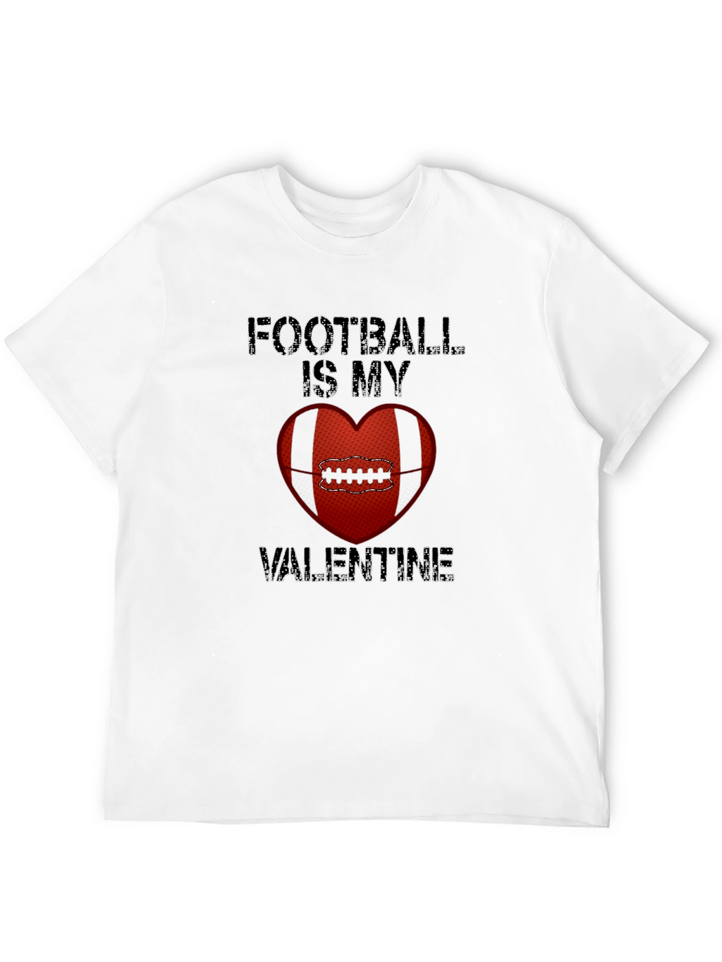 Football Is My Valentine Graphic Tee