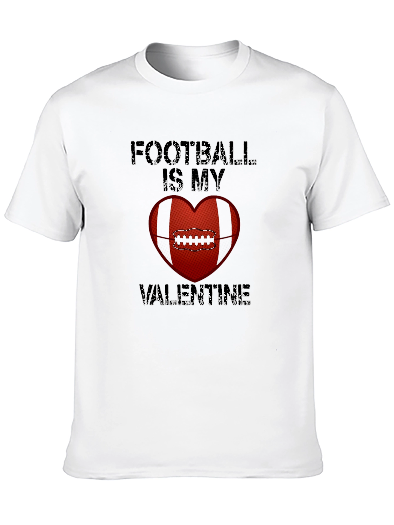 Football Is My Valentine Graphic Tee