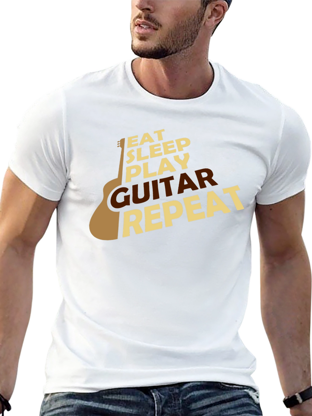 Eat Sleep Play Guitar Repeat T-Shirt