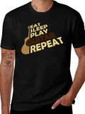 Eat Sleep Play Guitar Repeat T-Shirt