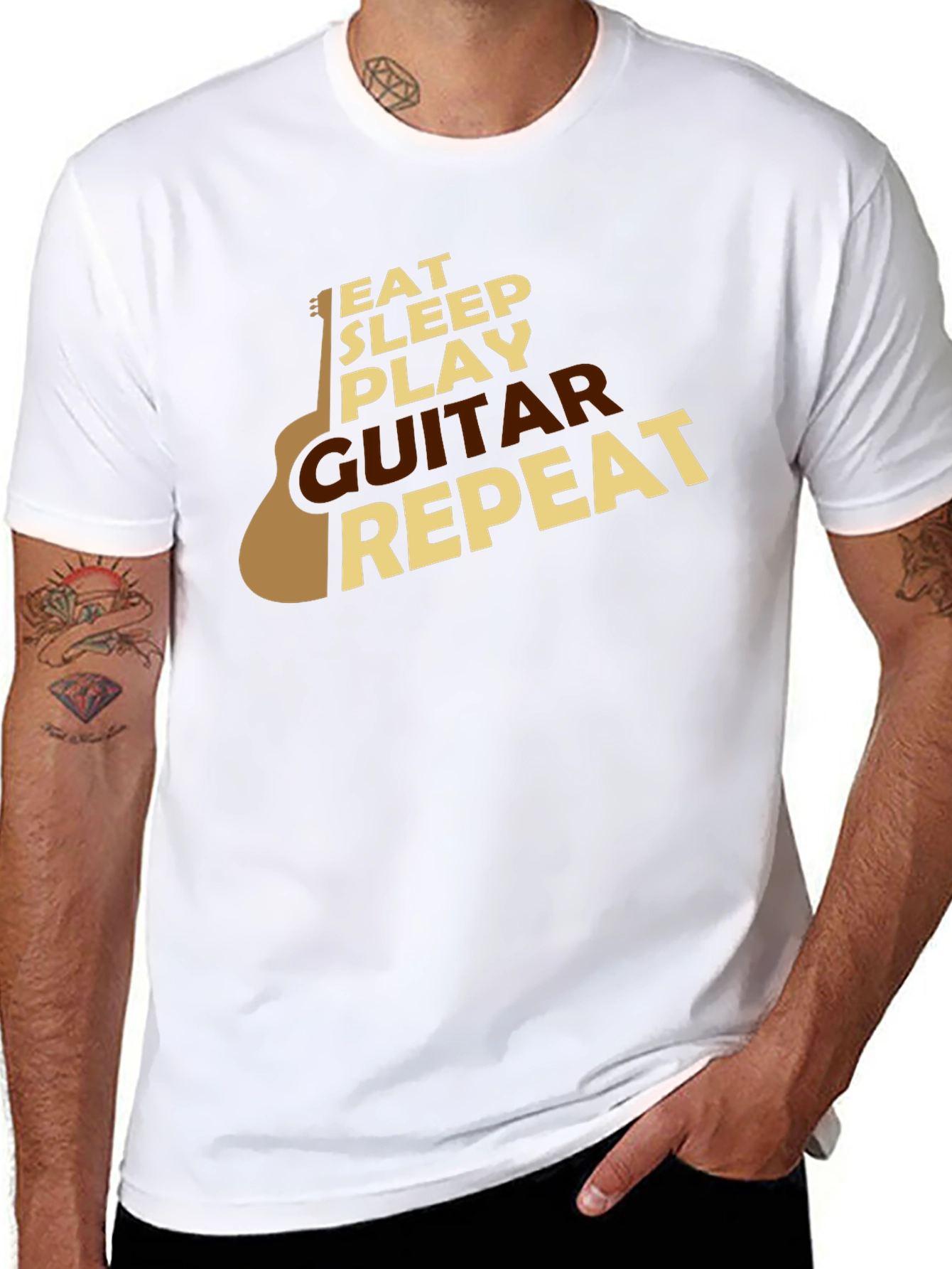 Eat Sleep Play Guitar Repeat T-Shirt
