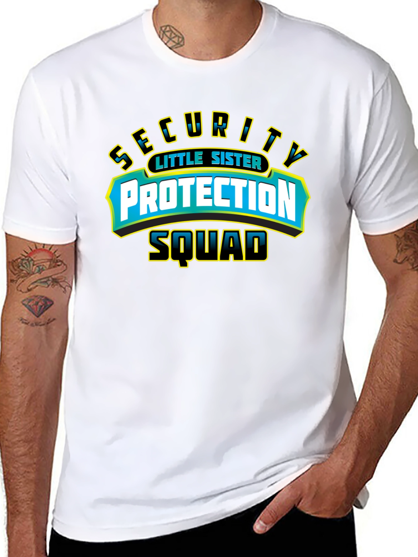 Security Little Sister Protection Squad T-Shirt