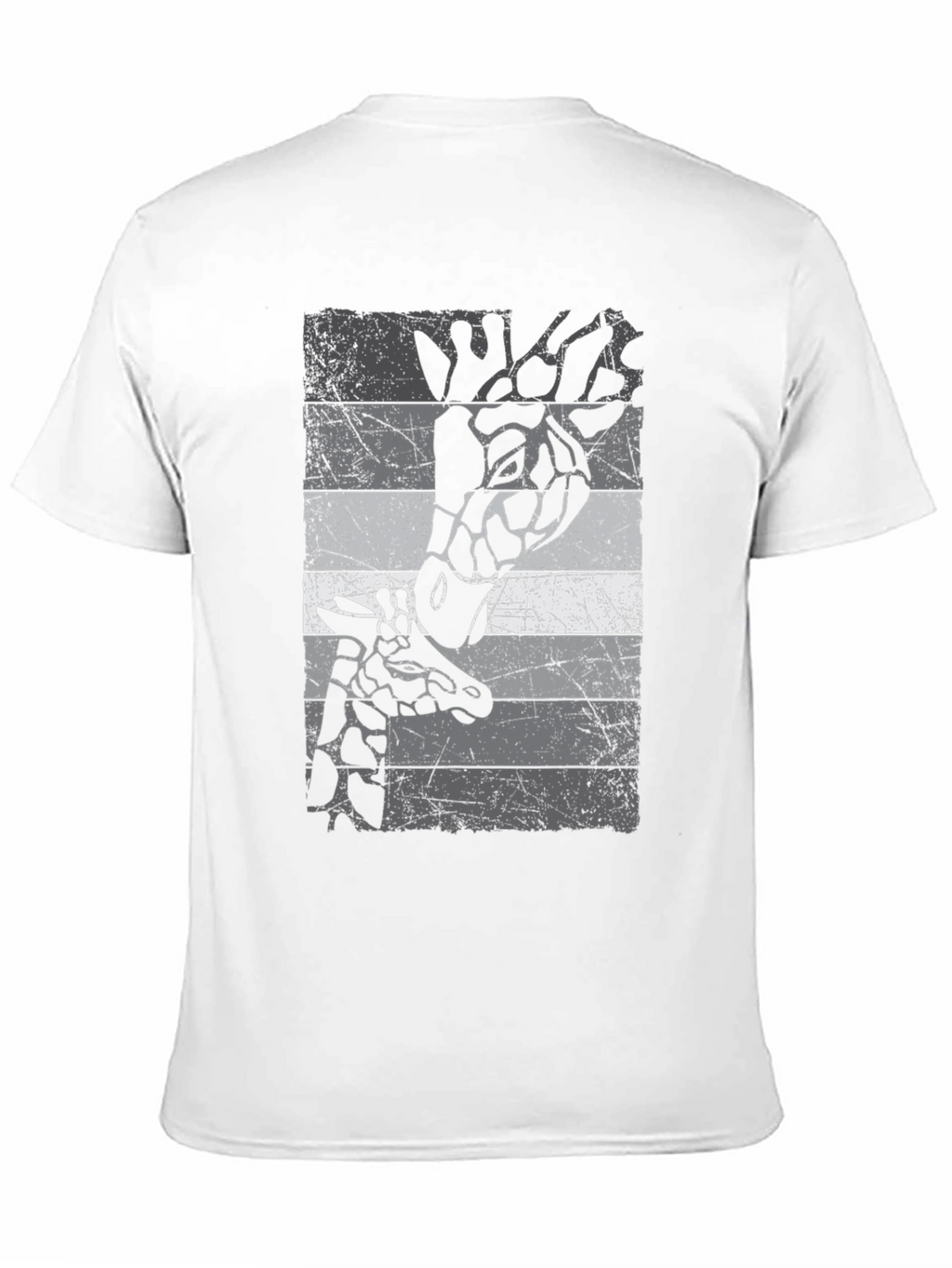 Giraffe Graphic Print Crew Neck T-Shirt