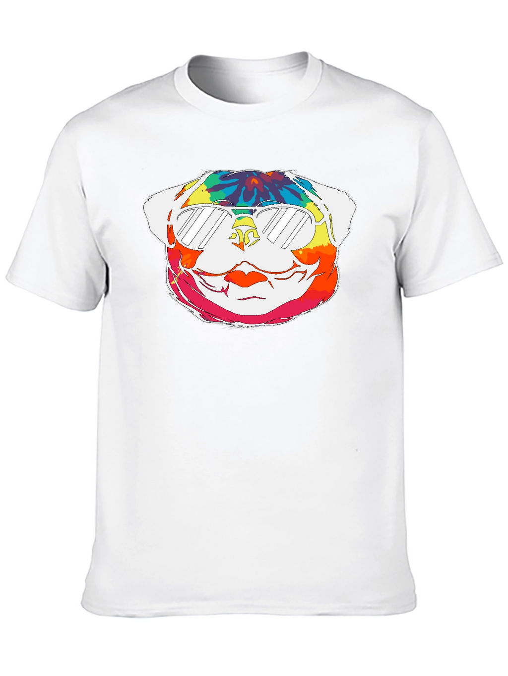 Tie-Dye Pug Graphic Tee